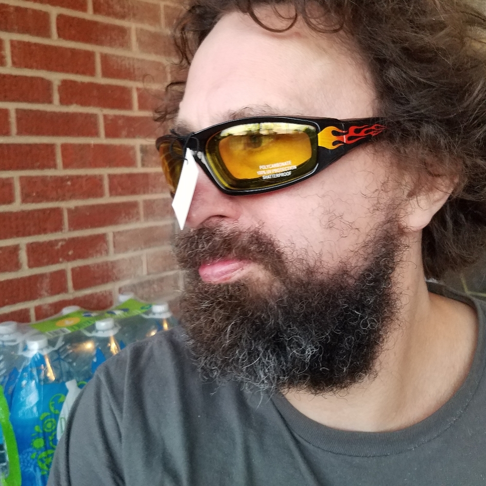 Flame Oriole Motorcycle Glasses Sunglasses Yellow Lens Scooter Skater Racing New